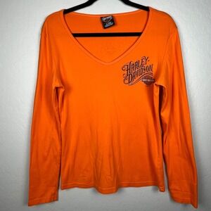 2007 Harley Davidson Grand Canyon Sedona Arizona Orange Long‎ Sleeve XL
